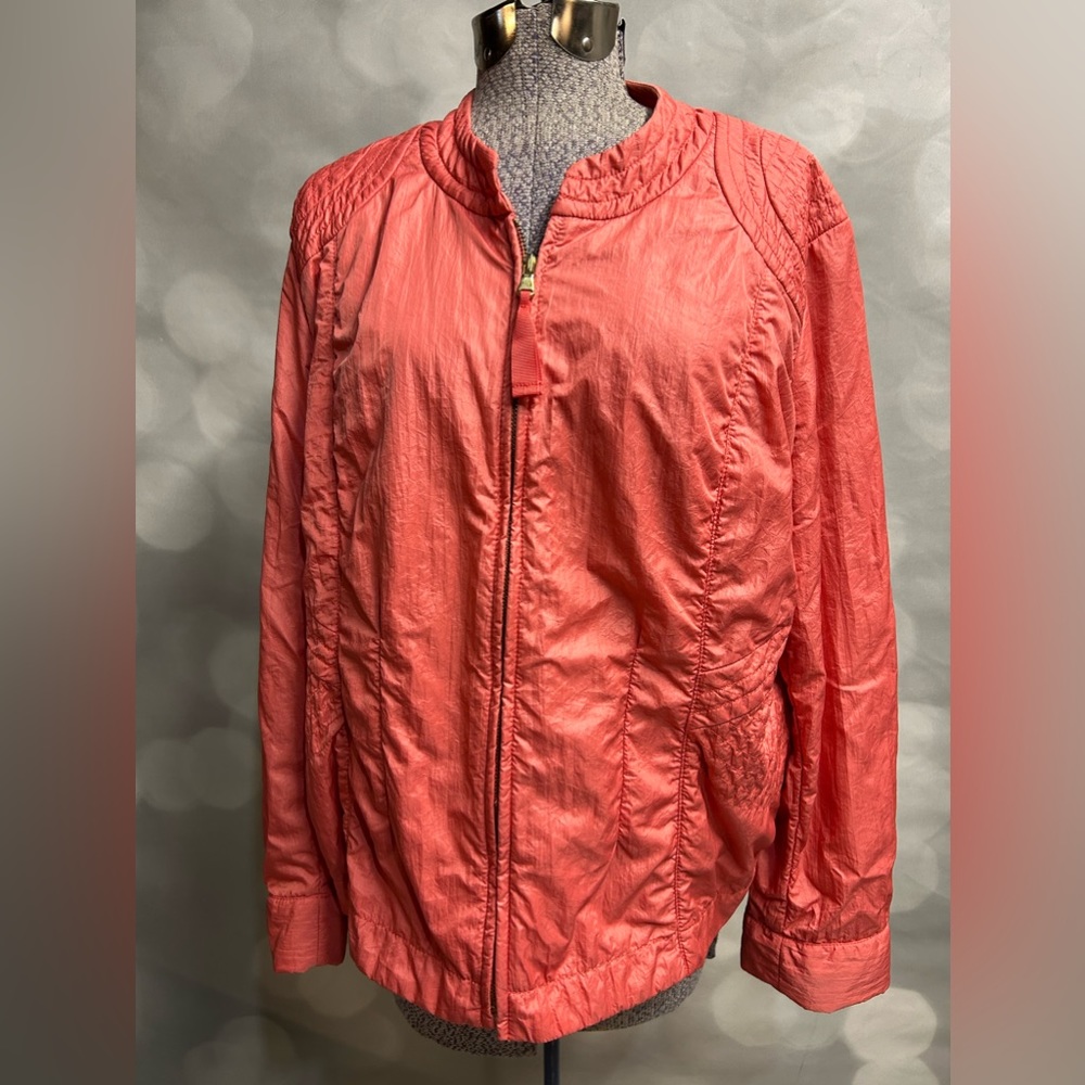Chico’s salmon color jacket with 80’s vibe size 3/XL